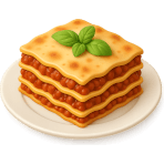 ¿Qué plato italiano tiene capas de pasta, carne y queso?