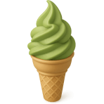 ¿Qué helado verde japonés tiene té?