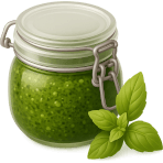 ¿Qué salsa verde italiana tiene albahaca?