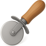 ¿Con qué herramienta cortas la pizza?