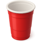 ¿En qué vaso desechable bebes en fiestas?