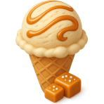 ¿Qué helado dulce y salado tiene sabor a caramelo?