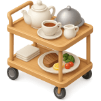 ¿En qué carrito sirven en restaurantes elegantes?