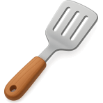 ¿Qué utensilio plano usas para voltear alimentos en la sartén?