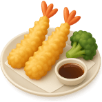 ¿Qué plato japonés se hace friendo mariscos y vegetales en masa?