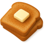 ¿Qué desayuno simple tiene pan y mantequilla?