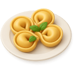 ¿Qué pasta italiana rellena tiene forma de anillo?