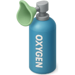 ¿Qué contenedor lleva oxígeno médico?