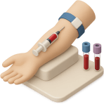 ¿Quién saca sangre para análisis?