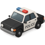 ¿Qué vehículo usan los policías?