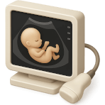 ¿Qué prueba usa ondas sonoras para ver dentro del cuerpo?