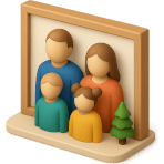 La palabra española para "family" es...