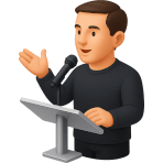 ¿Cuál es la palabra para "public speaker"?