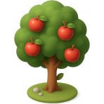 ¿Qué árbol produce manzanas?