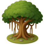 ¿Qué árbol tiene raíces aéreas?