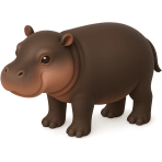 ¿Qué animal grande pasa el día en el agua?