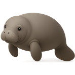 ¿Qué mamífero marino grande es herbívoro?