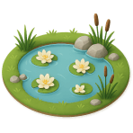 ¿Qué cuerpo de agua es pequeño?