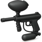 ¿Qué arma usas en el juego de paintball?