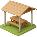 ¿Dónde comes al aire libre con techo?