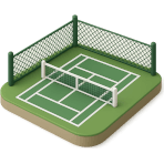 ¿Dónde juegas al tenis?