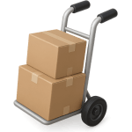 ¿Qué carrito usan en las tiendas para mover cajas pesadas?