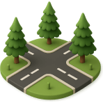 ¿Dónde se cruzan dos o más calles?