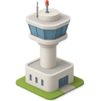 ¿Qué torre controla el tráfico aéreo?