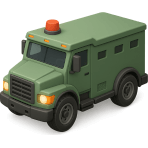 ¿Qué camión blindado transporta dinero?