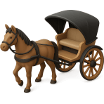 ¿Qué carruaje jalado por caballos es tradicional?