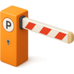 ¿Qué barrera controla la entrada al estacionamiento?