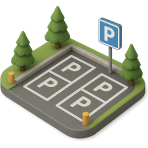 ¿Dónde estacionas el coche?