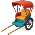 ¿Qué taxi de tres ruedas es común en Asia?