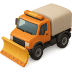 ¿Qué camión quita la nieve de las carreteras?