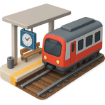 ¿Dónde subes al tren?