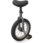 ¿Qué vehículo de una rueda necesita equilibrio?